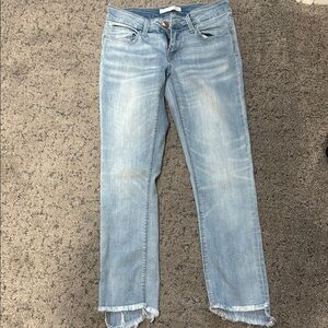 Daytrip Blue Ankle Cropped Jeans with Vintage Wash